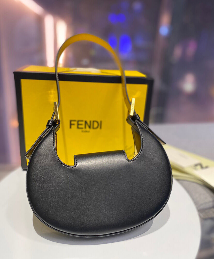 Fendi Cookie Mini Hobo Bag 8BS065 Black